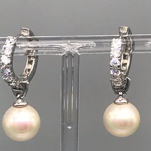 PEARL CZ EARRINGS